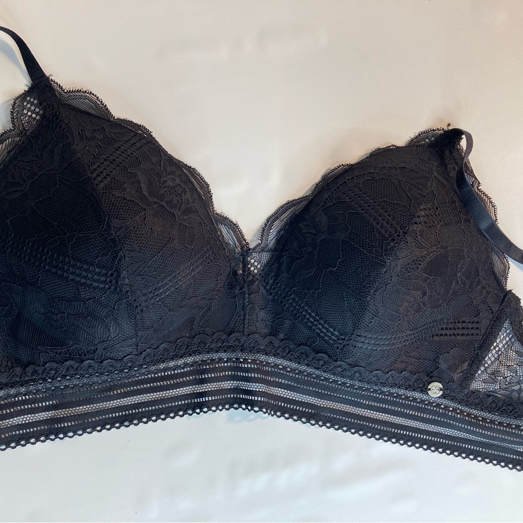 Lucky Brand Blue Lace Wireless Bra 34c